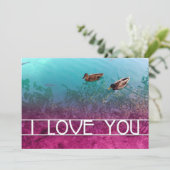 ik hou van je vijver kaart (Staand voorkant)