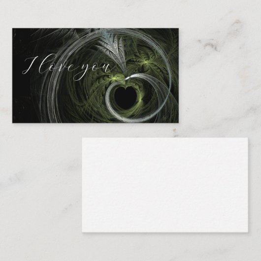 Ik hou van je visitekaartje (Voorkant / Achterkant)