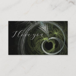 Ik hou van je visitekaartje