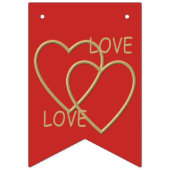 Ik hou van je vlaggetjes (Eerste vlag)