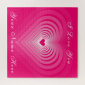 Ik hou van je - voeg Jouw naam toe -  Legpuzzel (Horizontaal)