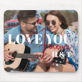 Ik hou van je voor altijd moderne Valentijnse  aan Muismat