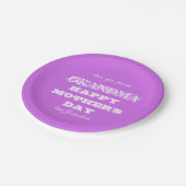 Ik hou van je voor altijd oma script Moederdag Papieren Bordje (Gekanteld)