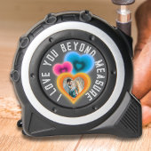 Ik hou van je voorbij maat groovy harten foto rolmaat