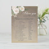 Ik hou van je vreemde woorden Vrijgezellenfeest sp Kaart (Staand voorkant)