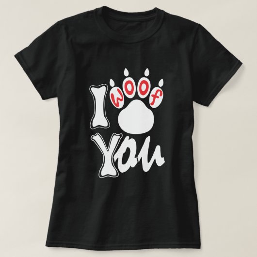 Ik hou van je - Vrouw t-shirt (Design voorkant)