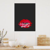 Ik hou van je Wade Wilson Poster (Keuken)