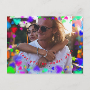 Ik hou van je, wat er ook gebeurt briefkaart