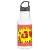 Ik hou van je waterfles  (Voorkant)