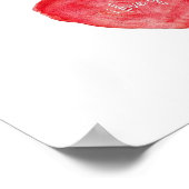 Ik hou van je waterverf poster (Hoek)