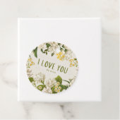 Ik hou van je, wees de mijne bedankjes labels (In situ)