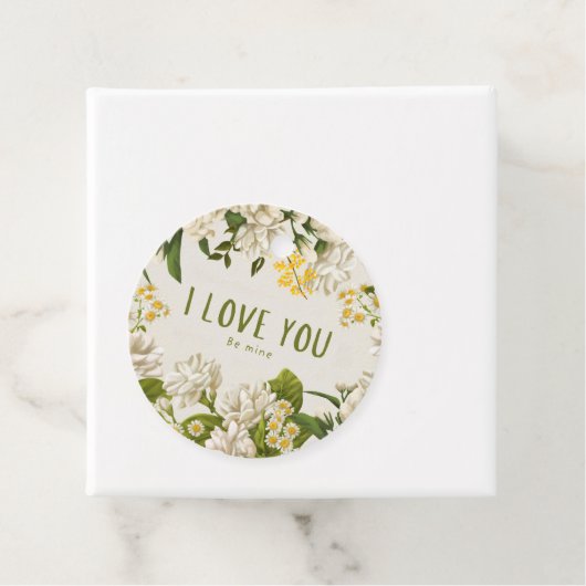 Ik hou van je, wees de mijne bedankjes labels (In situ)