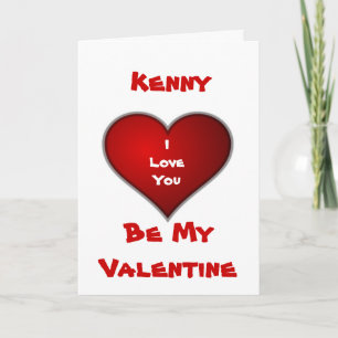 Ik hou van je - wees mijn Valentijn Feestdagen Kaart