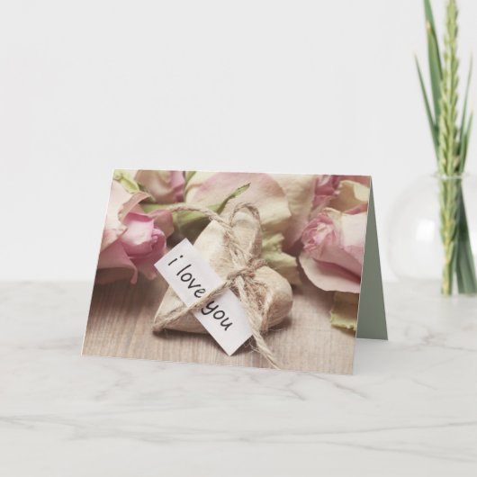 Ik hou van je wenskaart feestdagen kaart (Voorkant)