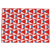 Ik hou van je Wichita, Flag Gift Bag Groot Cadeauzakje (Achterkant)