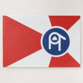 Ik hou van je Wichita vlag Legpuzzel (Horizontaal)