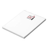 Ik hou van je wijn met grappigheid notitieblok (Linkerzijde)