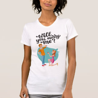 Ik hou van je... Wil je met me trouwen? T-shirt