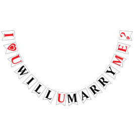 IK HOU VAN JE, WIL JE MET ME TROUWEN? TROUWVOORSTE VLAGGETJES