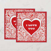 Ik hou van je, wil je met me trouwen Valentijnse K (Voorkant / Achterkant)