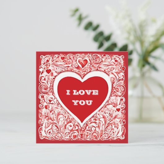 Ik hou van je, wil je met me trouwen Valentijnse K (Staand voorkant)