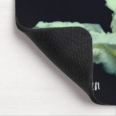 Ik hou van je witte rosebud, gepersonaliseerd muismat (Hoek)