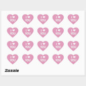 Ik hou van je wolken... hartstickers hart sticker (Vel)