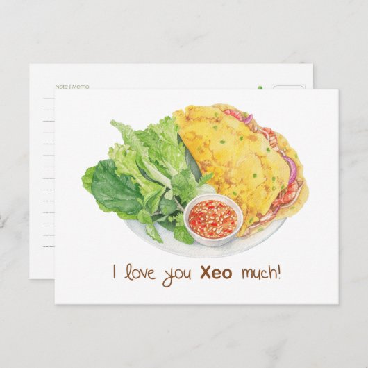 Ik hou van je Xeo veel kaart (Voorkant / Achterkant)