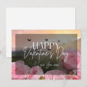 Ik hou van je XOXO Happy Valentijnsdag Kaart (Voorkant / Achterkant)