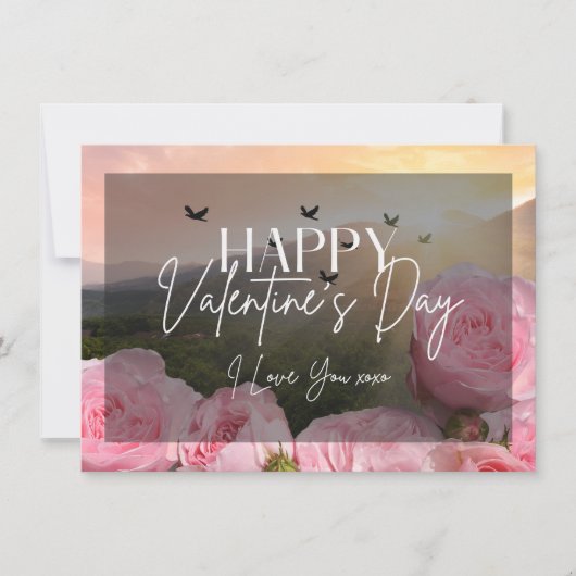 Ik hou van je XOXO Happy Valentijnsdag Kaart (Voorkant)