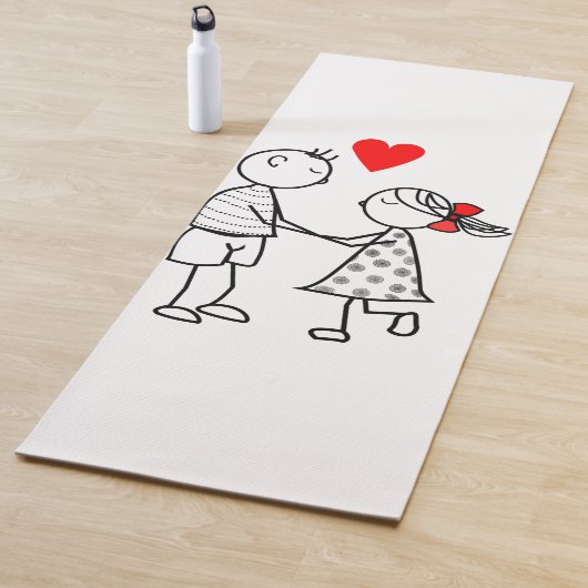 Ik hou van je - yogamat (In situ)
