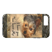Ik hou van je Yorkie Case-Mate iPhone Case (Achterkant (Horizontaal))