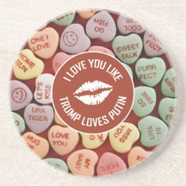 IK HOU VAN JE... ZANDSTEEN ONDERZETTER