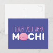 Ik hou van je zeer Mochi Cute Funny Valentijnsdag Briefkaart (Voorkant / Achterkant)