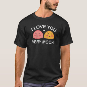 Ik hou van je zeer Mochi Japans dessert 1 T-shirt