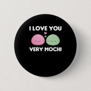 Ik hou van je zeer Mochi - Kawaii Mochi Ice Cream Ronde Button 5,7 Cm