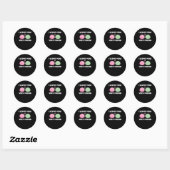 Ik hou van je zeer Mochi - Kawaii Mochi Ice Cream Ronde Sticker (Vel)