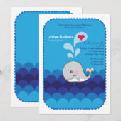 Ik hou van je, zei de uitnodiging voor de walvis (Voorkant / Achterkant)