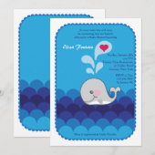 Ik hou van je, zei de uitnodiging voor de walvis (Voorkant / Achterkant)