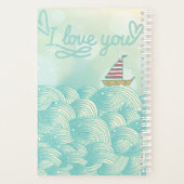 Ik hou van je zeilboot planner (Achterkant)