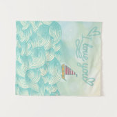 Ik hou van je zeilboot wandkleed (Voorkant (horizontaal))