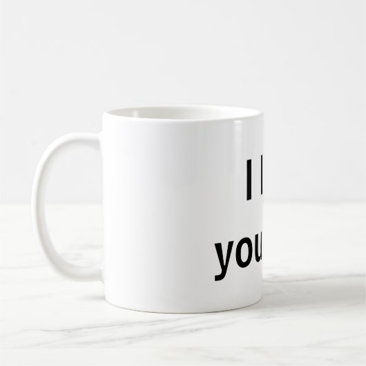 Ik hou van je zelf koffiemok (Links)