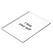 Ik hou van je zelf notitieboek (Linkerzijde)
