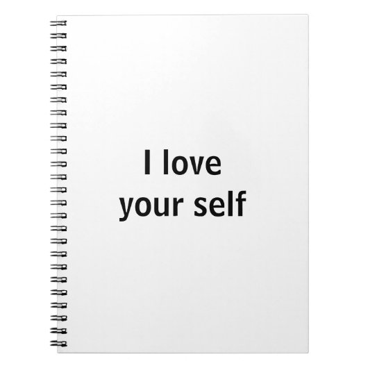 Ik hou van je zelf notitieboek (Voorkant)