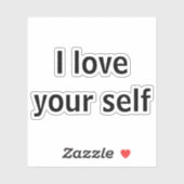 Ik hou van je zelf sticker (Vel)