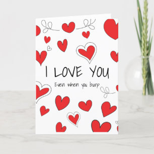 Ik hou van je zelfs als je vakantiekaartje brandt feestdagen kaart