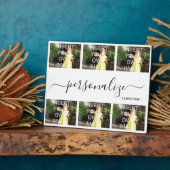 Ik hou van je Zes Aangepaste cadeauplaquette foto' Fotoplaat (Zijkant)