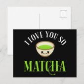 Ik hou van je zo Matcha Briefkaart (Voorkant / Achterkant)