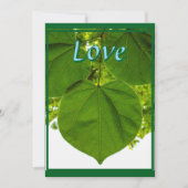 Ik hou van je zoals de bomen van de zon houden bedankkaart (Voorkant)