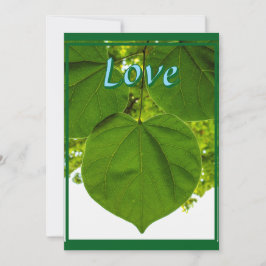 Ik hou van je zoals de bomen van de zon houden bedankkaart